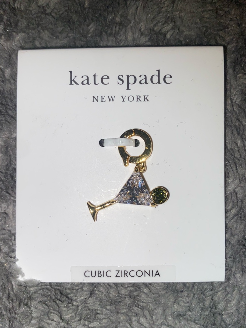 BNWT Kate Spade New York One in a Million Pinot Grigio Charm $50 - Picture 1 of 3